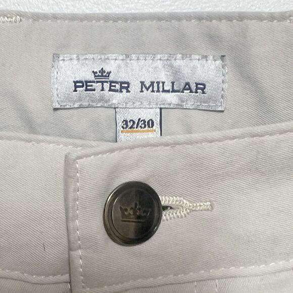 Peter Millar Performance 5-Pocket EB66 Pants Stone Mens 32/30 - Picture 5 of 5